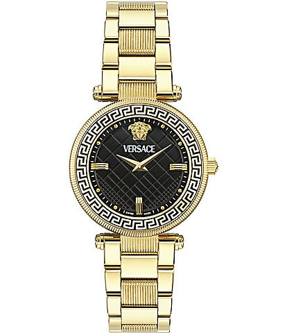Versace Women's Reve Analog Gold Tone Stainless Steel Bracelet Watch