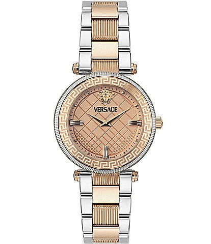 Versace Women's Reve Analog Two Tone Stainless Steel Bracelet Watch