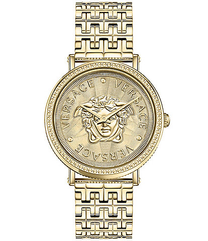 Versace Women's V-Dollar Analog Gold Stainless Steel Bracelet Watch