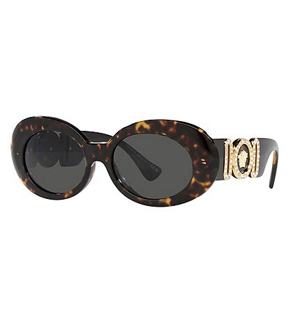 Versace Women's Ve4426bu 54mm Tortoise Oval Sunglasses