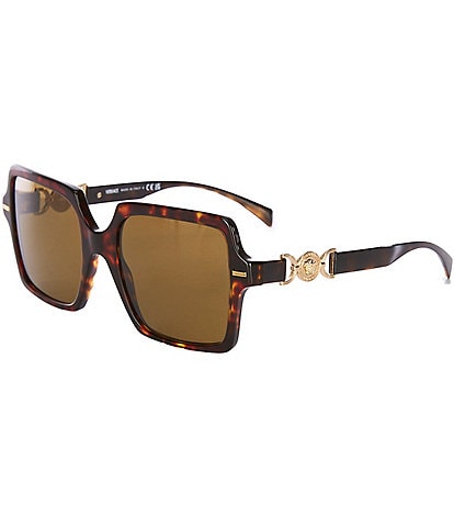 Versace Women's VE4441 55mm Havana Square Sunglasses