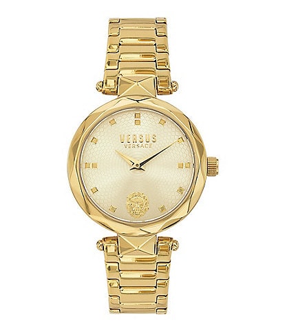 Versus By Versace Women's Covent Garden Analog Gold Stainless Steel Bracelet Watch