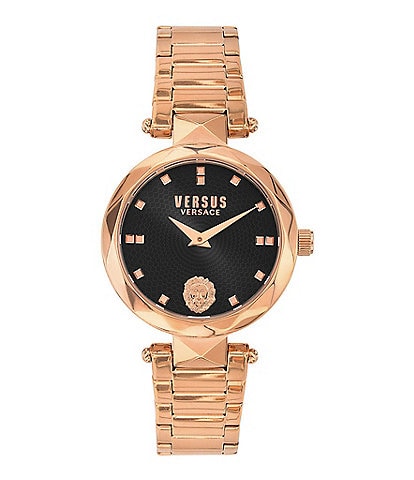 Versus By Versace Women's Covent Garden Analog Rose Gold Stainless Steel Bracelet Watch