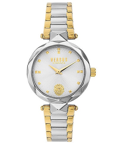 Versus By Versace Women's Covent Garden Analog Two Tone Stainless Steel Bracelet Watch
