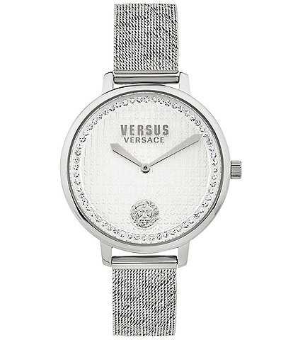 Versus By Versace Women's La Villette Crystal Analog Stainless Steel Bracelet Watch