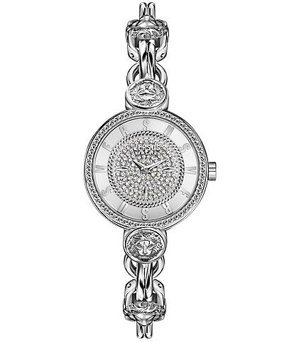 Versus By Versace Women's Les Docks Crystal Analog Stainless Steel Bracelet Watch