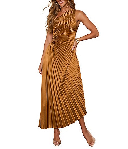 VICI Collection Asymmetrical Maxi Dress