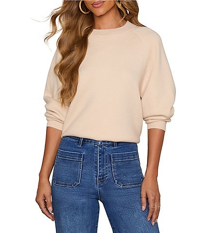 VICI Collection Crew Neck Long Sleeve Sweater