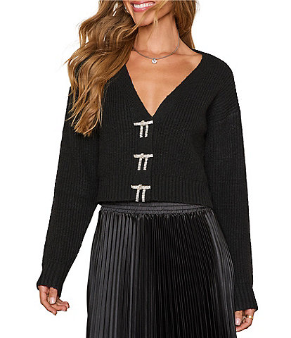 VICI Collection Long Sleeve Bow Sweater