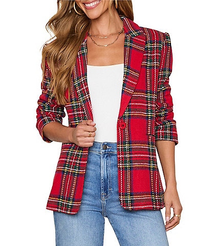 VICI Collection Plaid Blazer
