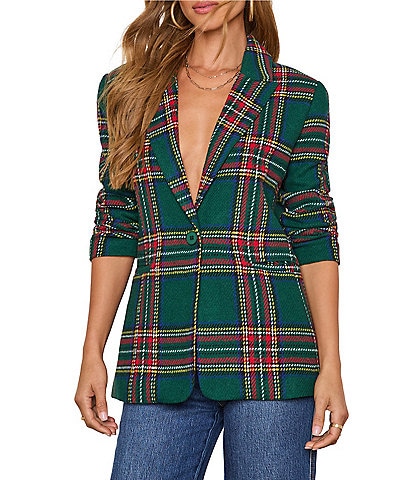 VICI Collection Plaid Blazer