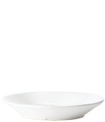 VIETRI Melamine Lastra White Shallow Bowl