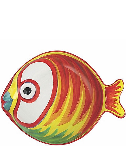VIETRI Pesci Colorati Figural Fish Medium Serving Bowl
