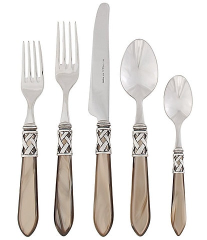 VIETRI Aladdin Antique 5-Piece Stainless Steel Flatware Set