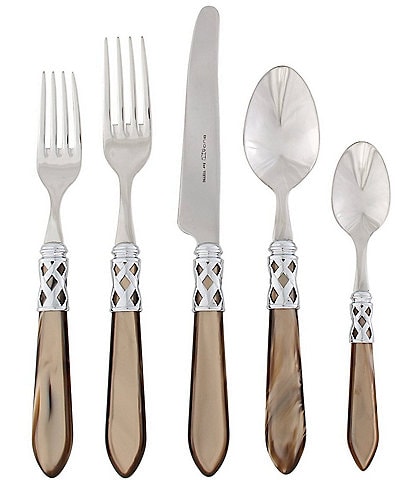 VIETRI Aladdin Brilliant 5-Piece Stainless Steel Flatware Set