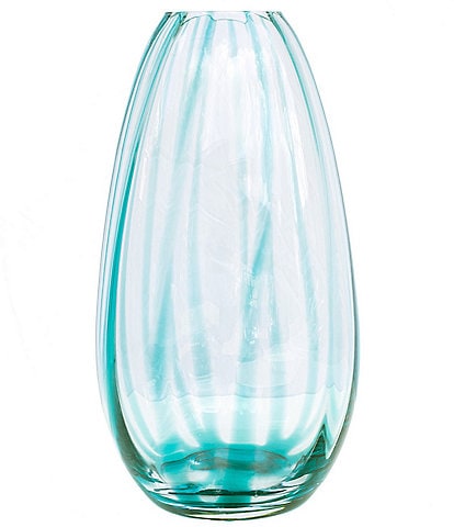 VIETRI Bolla Glass Collection Pleated Vase