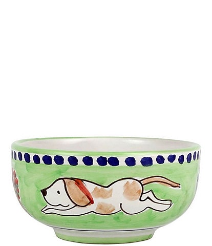 VIETRI Campagna Cane Dog Print Cereal Bowl
