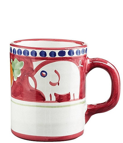 VIETRI Campagna Porco Pig Print Coffee Mug