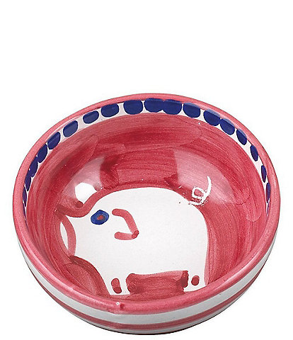 VIETRI Campagna Porco Pig Print Olive Oil Bowl