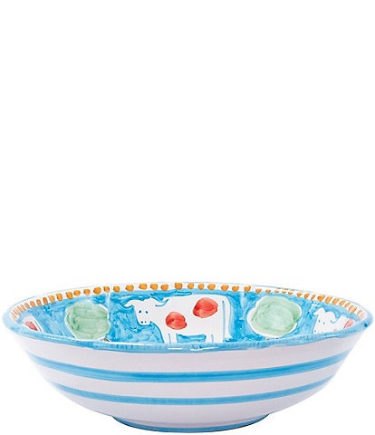VIETRI Campagna Uccello Print Large Serving Bowl