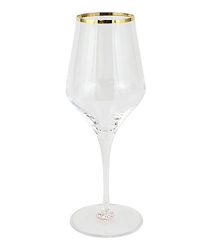 VIETRI Contessa Collection Gold or Platinum Iced Beverage Glass