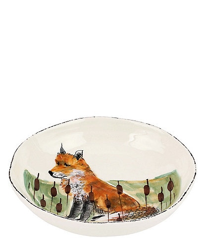 VIETRI Festive Fall Wildlife Fox Pasta Bowl