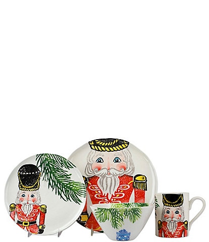 VIETRI Holiday Nutcrackers 4-Piece Place Setting