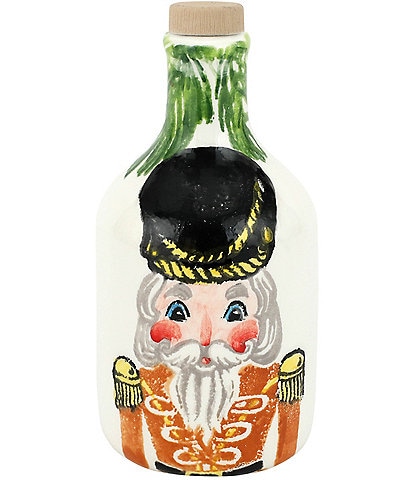 VIETRI Holiday Nutcrackers Collection Olive Oil Bottle