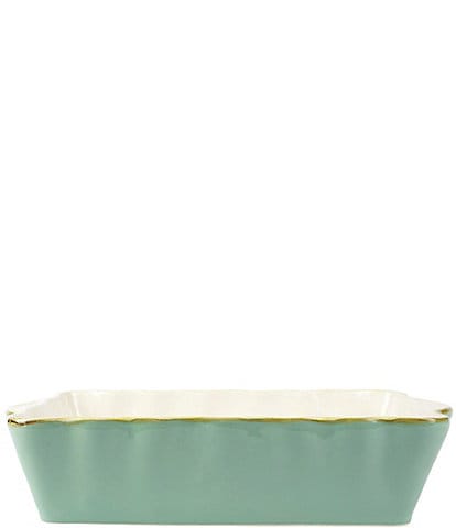 VIETRI Italian Bakers Aqua Large Rectangular Baking Dish