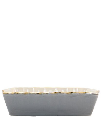 VIETRI Italian Bakers Aqua Large Rectangular Baking Dish