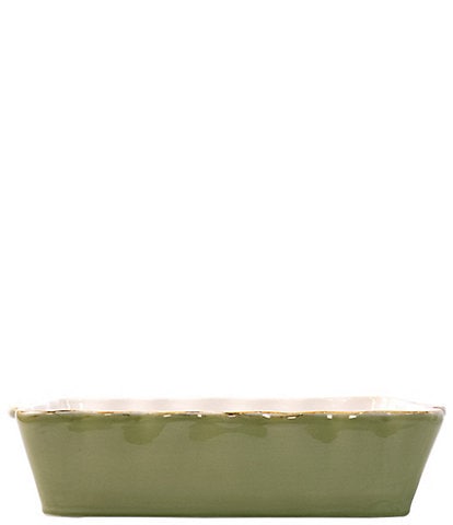 VIETRI Italian Bakers Aqua Large Rectangular Baking Dish