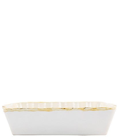 VIETRI Italian Bakers Aqua Large Rectangular Baking Dish