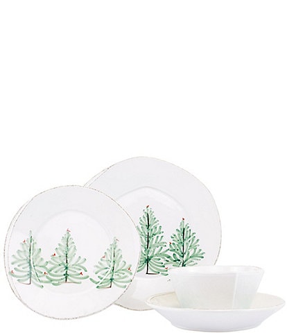 VIETRI Lastra Holiday 4-Piece Place Setting