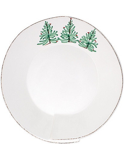 VIETRI Lastra Holiday Large Shallow Serving Bowl