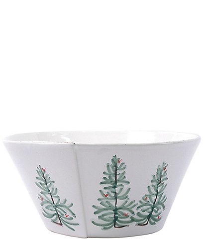 VIETRI Lastra Holiday Large Stacking Serving Bowl