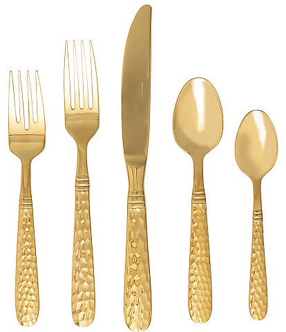 VIETRI Martellato Collection Five-Piece Place Setting