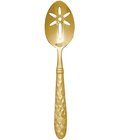 VIETRI Martellato Collection Slotted Serving Spoon