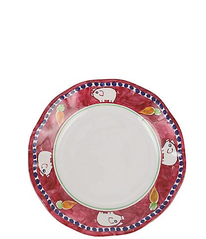 VIETRI Melamine Campagna Porco Pig Print Salad Plate