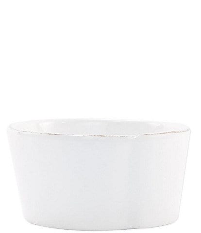 VIETRI Melamine Lastra White Condiment Bowl