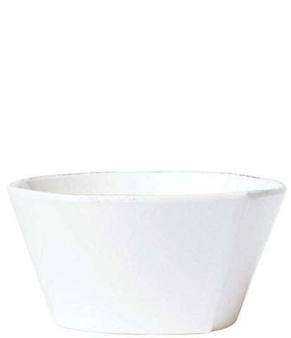 VIETRI Melamine Lastra White Stacking Cereal Bowl