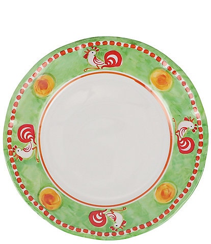 VIETRI Melmine Campagna Chicken Gallina Print Dinner Plate