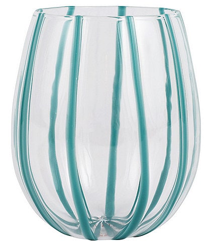 VIETRI Nuovo Stripe Stemless Wine Glass