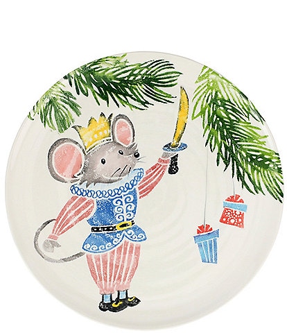 VIETRI Nutcrackers Mouse King Round Platter