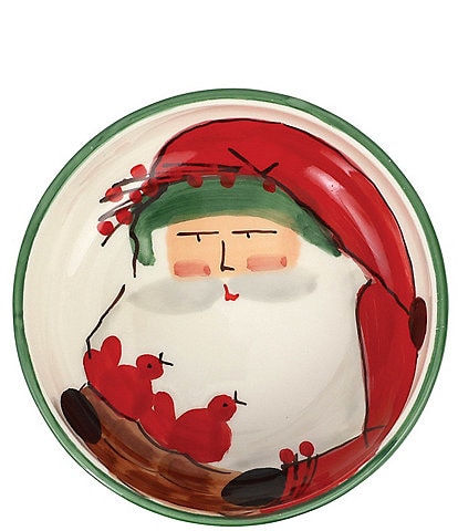 VIETRI Old St Nick Collection Candy Dish