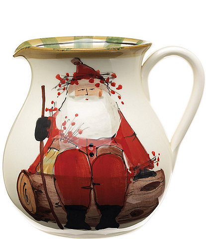 VIETRI Old St. Nick Round Body Pitcher