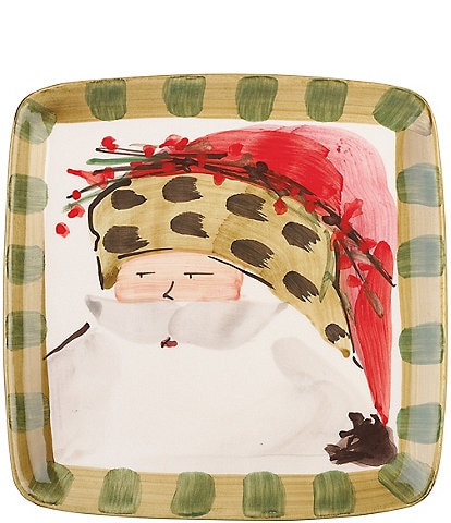 VIETRI Old St. Nick Square Salad Plate