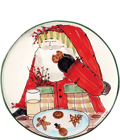 VIETRI Old St. Nick Cookie Platter