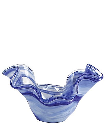 VIETRI Onda Blown Glass Medium Centerpiece Bowl