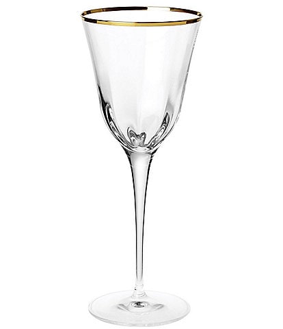 VIETRI Optical Gold Water Glass