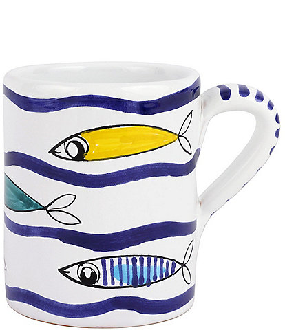 VIETRI Pesce Pazzo Multicolor Swimming Fish Mug